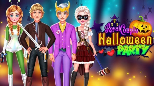 Royal Couple Halloween Party: Dress Up Game