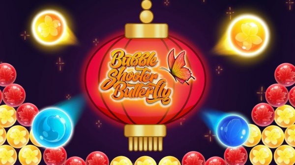 Bubble Shooter Butterfly - Online Puzzle Game