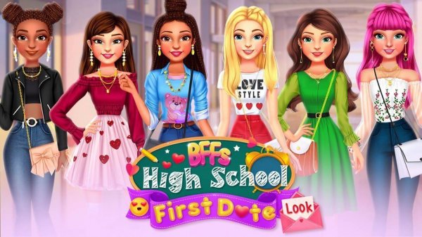 BFFs High School First Date Look - Fashion Dress Up Game
