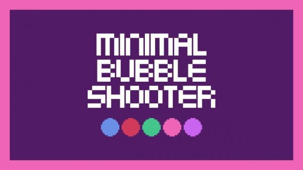 Minimal Bubble Shooter Puzzle Game