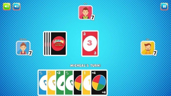 4 Colors Card Mania - Uno Style Card Game