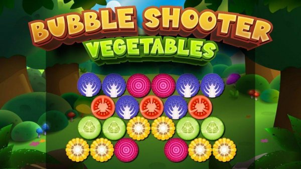 Bubble Shooter Vegetables - Puzzle Game