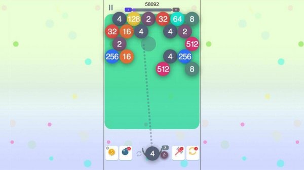 Bubble 2048: Shoot & Merge Puzzle Game
