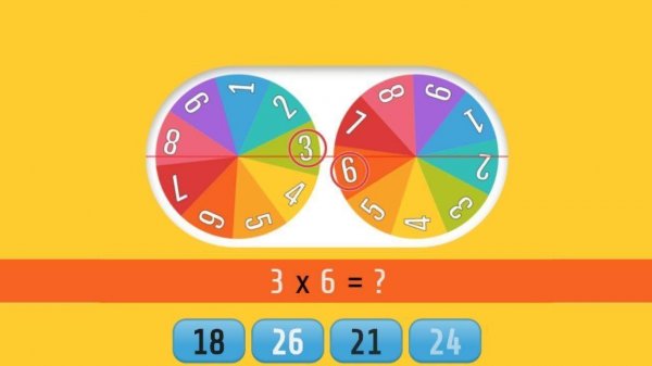 Multiplication Roulette Math Game