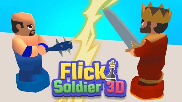 Flick Soldier 3D: King Defender