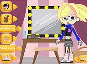 Cute Model Girl Dress Up Game