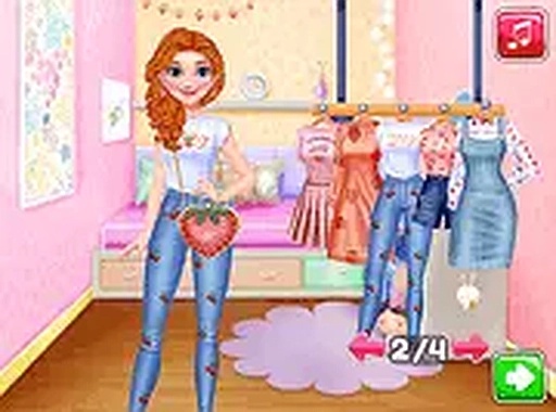 Sisters Strawberry Outfits Dress Up Game