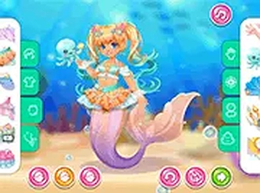 Kiddo Mermaid Dress Up Game