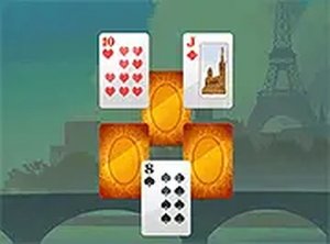 French Capital Card Pyramid