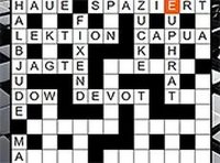 T&auml;gliches L&uuml;ckenkreuzwort - Daily German Word Puzzle Game Online